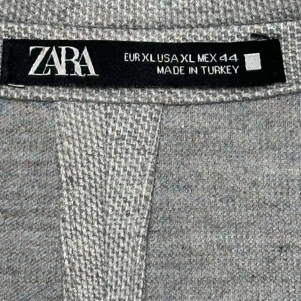 Zara Man Blazer Gray 2 Button Polyester (x-Large)